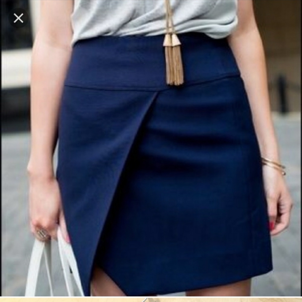 J Crew Navy Mini Skirt